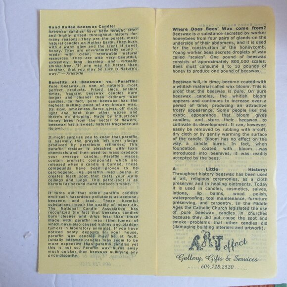 1 Pair, 8" Bees Wax Candles, Orange w/ Gold Glitter, Handmade, Organic - Picture 6 of 6